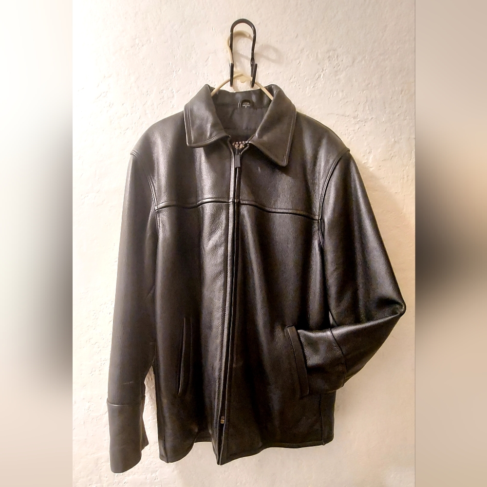 Leather Jacket by Kenneth Cole Reaction. Medium